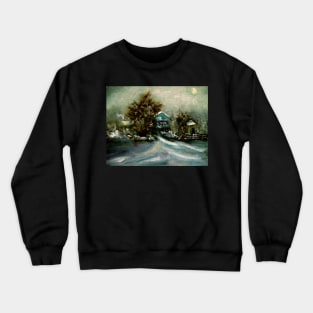 Snow-Lit Midnight Crewneck Sweatshirt
